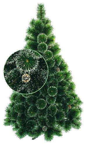 Ёлка «Пушистая красавица» с шишками и снежком 150 см (гирлянда в подарок) (подробнее) Ёлка «Пушистая красавица» с шишками и снежком 150 см (гирлянда в подарок)